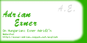 adrian exner business card